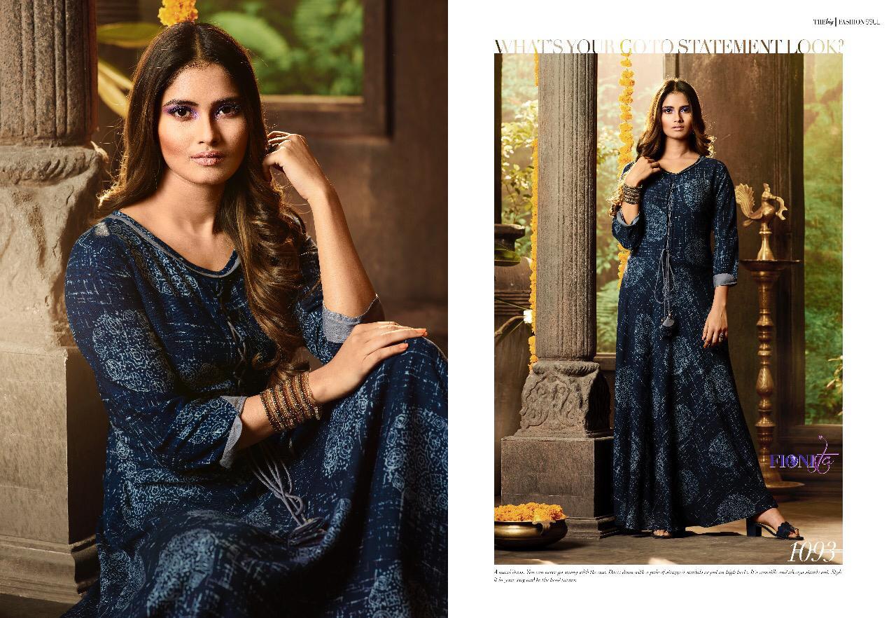 Glam Girl By Fionista 1091 To 1099 Series Beautiful Stylish Fancy Colorful Designer Party Wear & Ethnic Wear & Ready To Wear Heavy Rayon Digital Kurtis At Wholesale Price