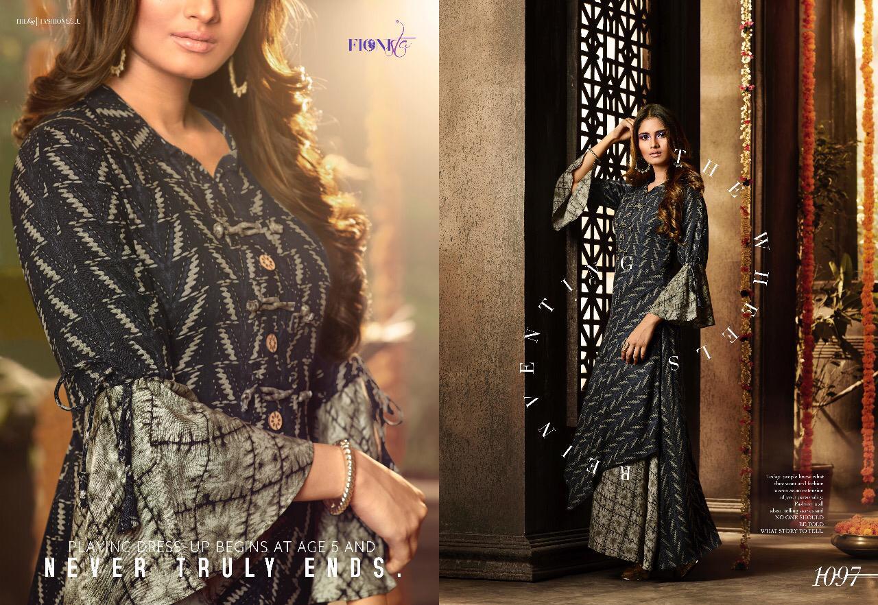 Glam Girl By Fionista 1091 To 1099 Series Beautiful Stylish Fancy Colorful Designer Party Wear & Ethnic Wear & Ready To Wear Heavy Rayon Digital Kurtis At Wholesale Price