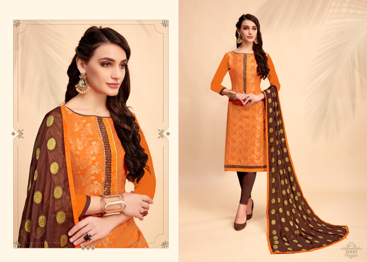Glamour Vol-2 By Smf 2001 To 2012 Series Beautiful Suits Colorful Stylish Fancy Party Wear & Ethnic Wear Cotton Jacquard Dresses At Wholesale Price