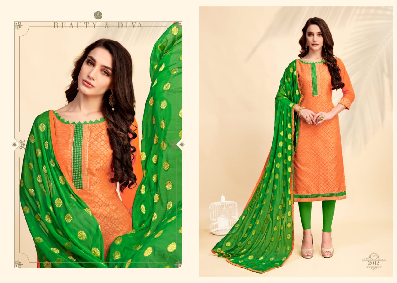 Glamour Vol-2 By Smf 2001 To 2012 Series Beautiful Suits Colorful Stylish Fancy Party Wear & Ethnic Wear Cotton Jacquard Dresses At Wholesale Price