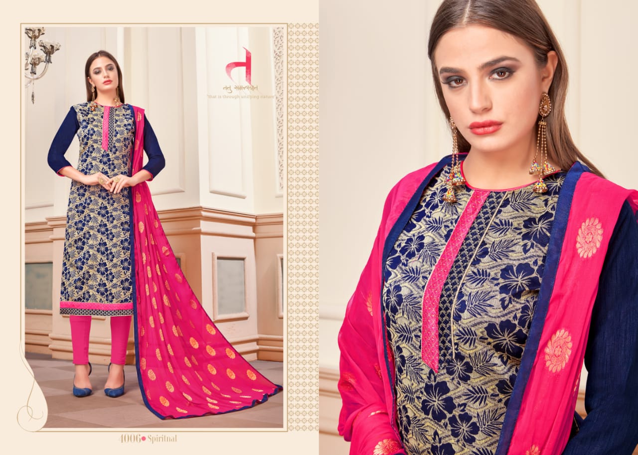 Glamour Vol-4 By Smf 4001 To 4012 Series Beautiful Suits Colorful Stylish Fancy Party Wear & Ethnic Wear Fancy Jacquard Silk Dresses At Wholesale Price