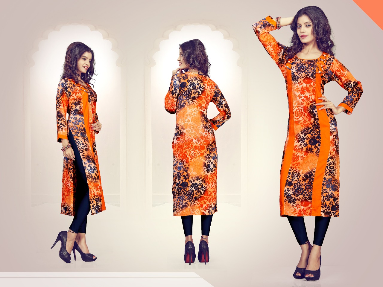 Glamour By Jugnii 1001 To 1008 Series Stylish Colorful Fancy Beautiful Casual Wear & Ethnic Wear Pure Rayon Printed Kurtis At Wholesale Price