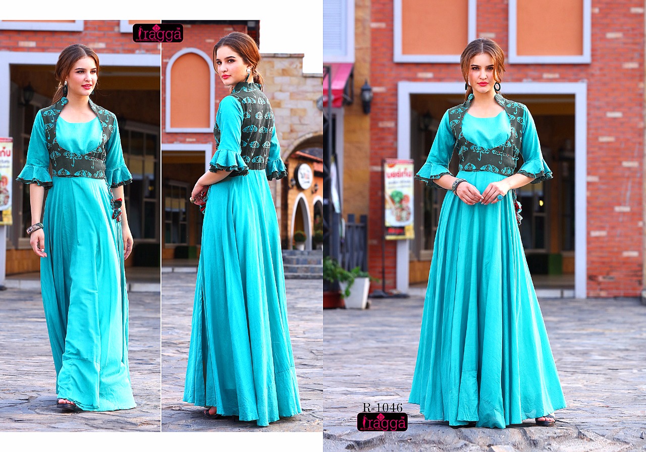 Glamour By Ragga 1043 To 1047 Series Beautiful Stylish Fancy Colorful Casual Wear & Ethnic Wear Rayon Printed Kurtis At Wholesale Price