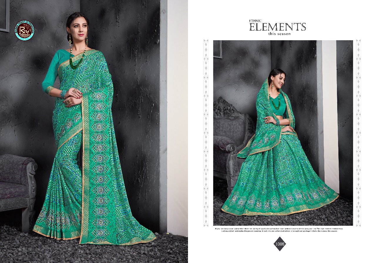 Glamour By Rekha Maniyar 1001 To 1012 Series Designer Beautiful Stylish Fancy Traditional Wear Collection Party Wear & Occasional Wear Chinese Panel Work Sarees At Wholesale Price