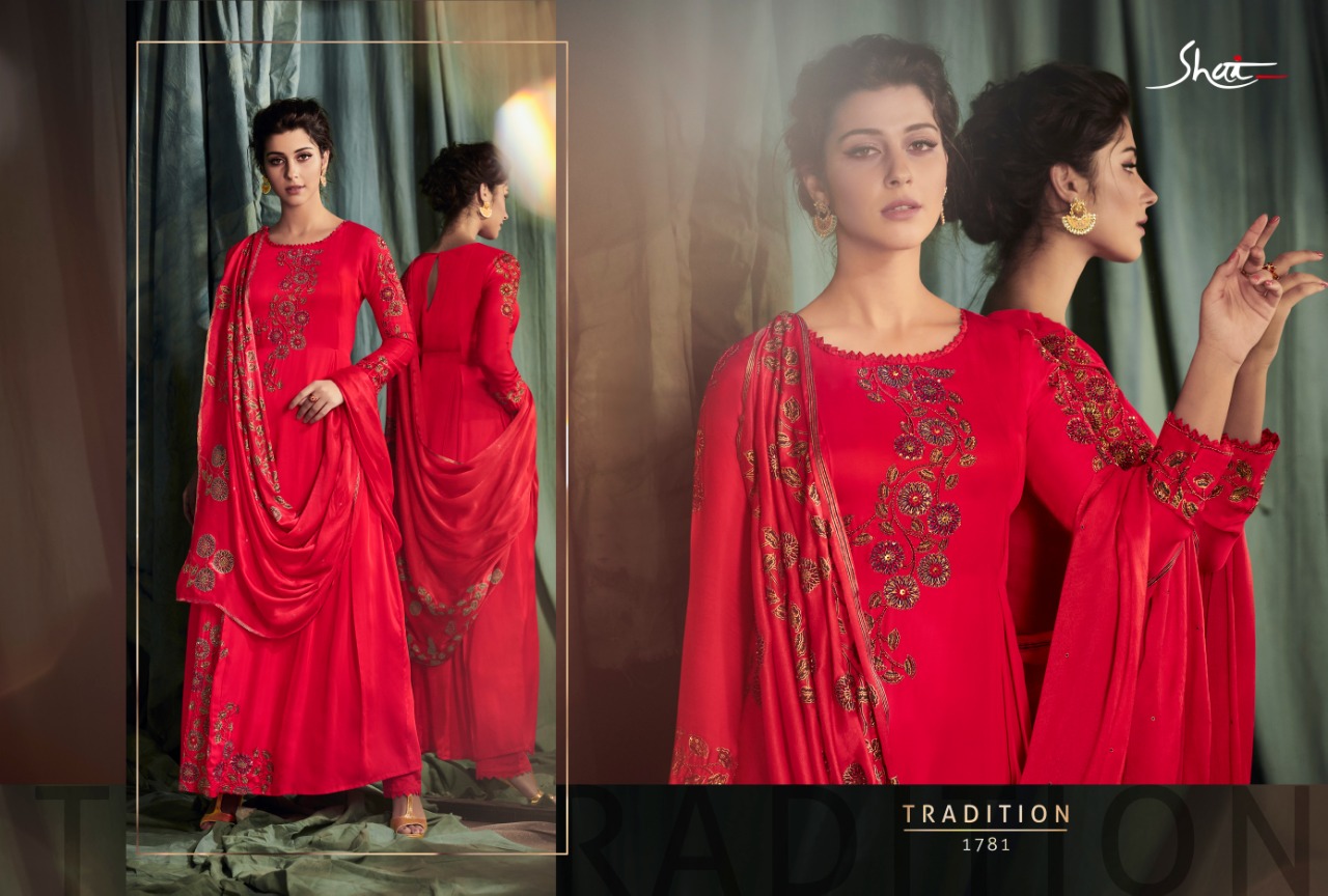 Gleam By Shai 1781 To 1788 Series Designer Festive Suits Collection Beautiful Stylish Fancy Colorful Party Wear & Occasional Wear Pure Modal Satin Dresses At Wholesale Price