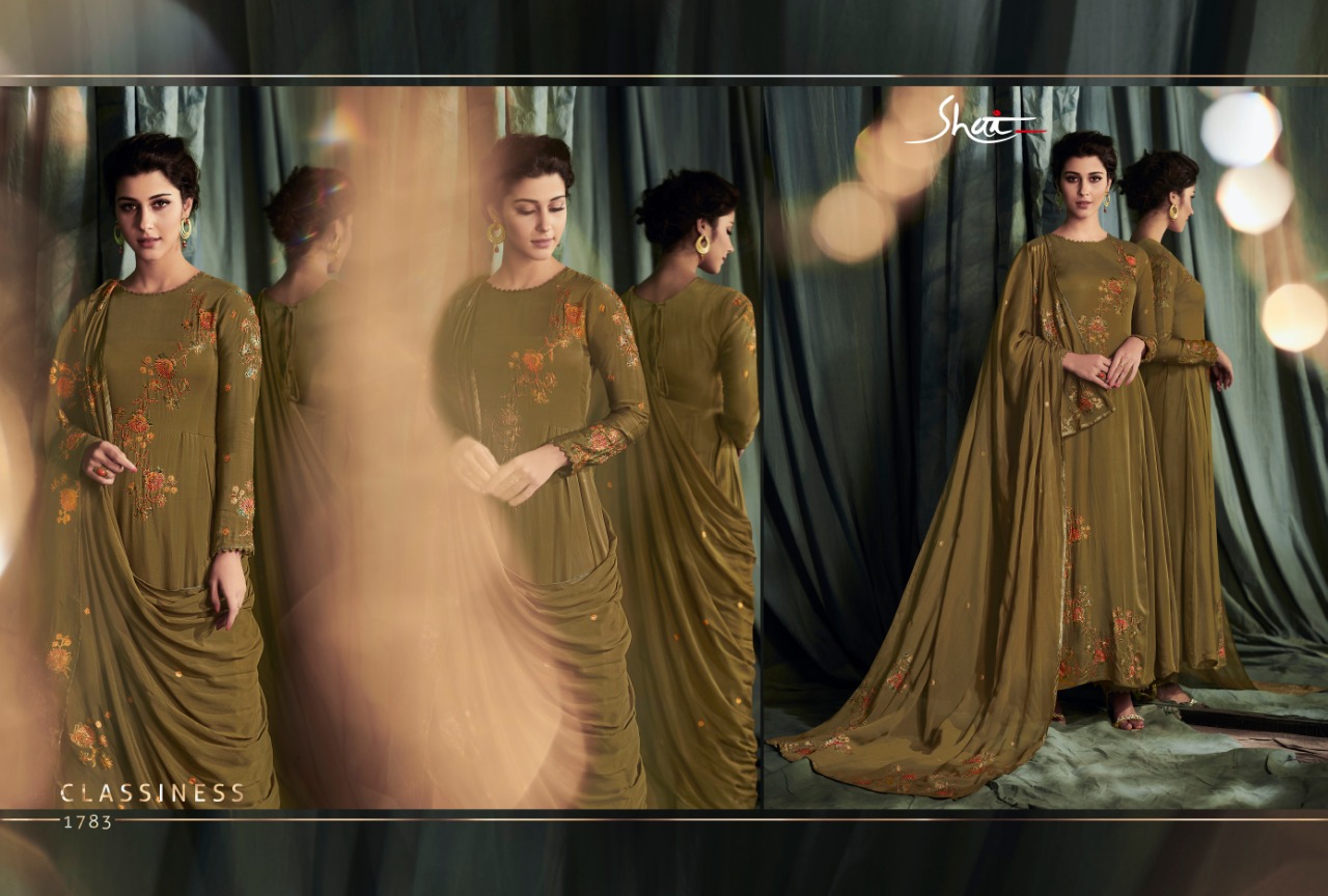 Gleam By Shai 1781 To 1788 Series Designer Festive Suits Collection Beautiful Stylish Fancy Colorful Party Wear & Occasional Wear Pure Modal Satin Dresses At Wholesale Price