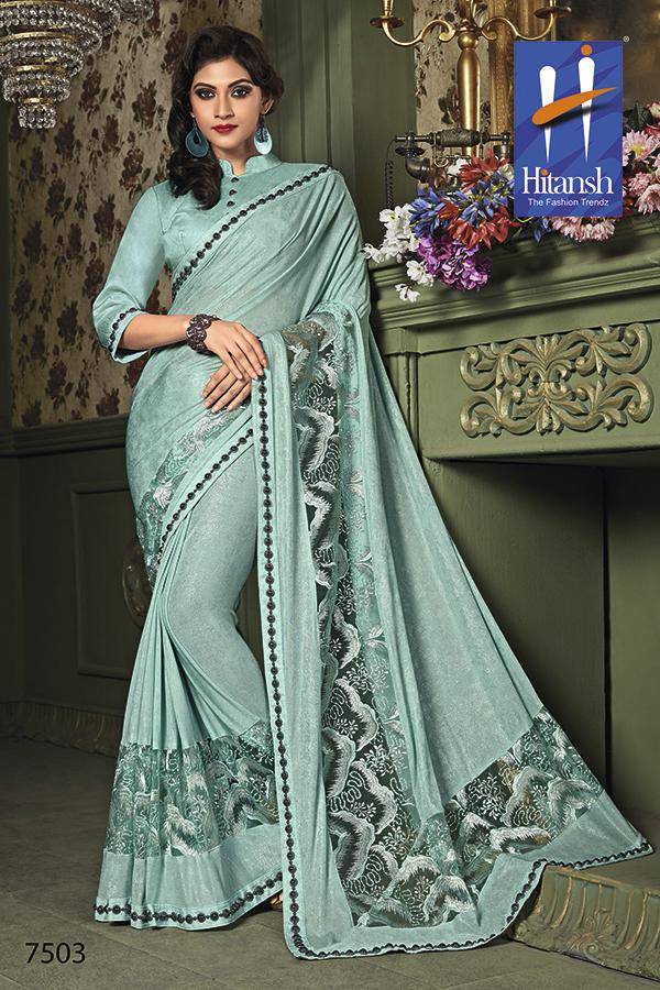 Glorina By Hitansh 7501 To 7514 Series Indian Traditional Wear Collection Beautiful Stylish Fancy Colorful Party Wear & Occasional Wear Exclusive Fancy Printed Sarees At Wholesale Price