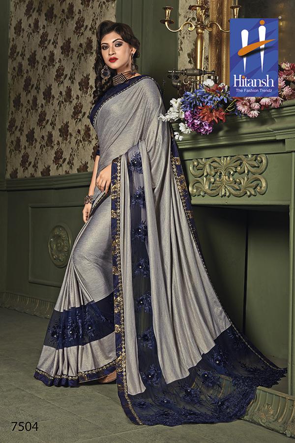 Glorina By Hitansh 7501 To 7514 Series Indian Traditional Wear Collection Beautiful Stylish Fancy Colorful Party Wear & Occasional Wear Exclusive Fancy Printed Sarees At Wholesale Price