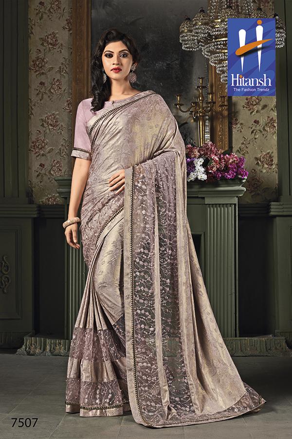 Glorina By Hitansh 7501 To 7514 Series Indian Traditional Wear Collection Beautiful Stylish Fancy Colorful Party Wear & Occasional Wear Exclusive Fancy Printed Sarees At Wholesale Price