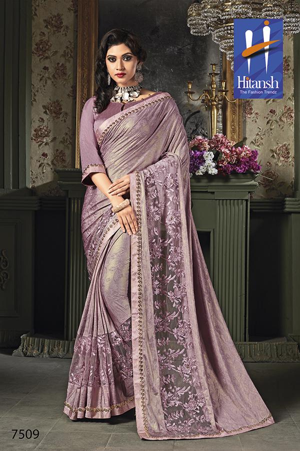 Glorina By Hitansh 7501 To 7514 Series Indian Traditional Wear Collection Beautiful Stylish Fancy Colorful Party Wear & Occasional Wear Exclusive Fancy Printed Sarees At Wholesale Price