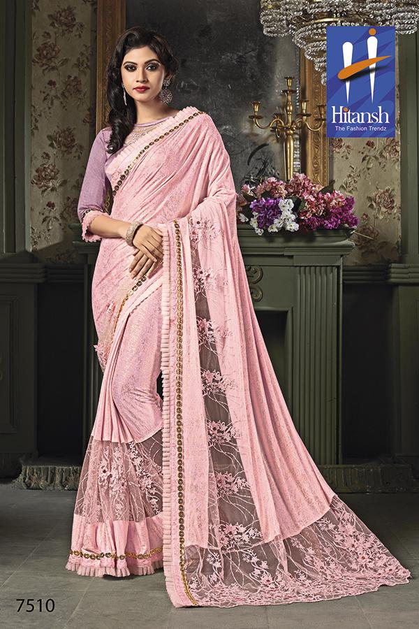 Glorina By Hitansh 7501 To 7514 Series Indian Traditional Wear Collection Beautiful Stylish Fancy Colorful Party Wear & Occasional Wear Exclusive Fancy Printed Sarees At Wholesale Price