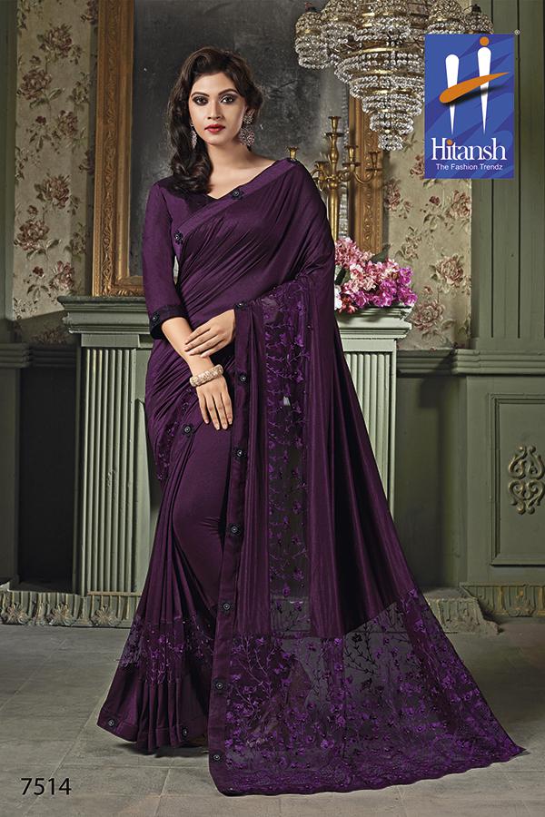 Glorina By Hitansh 7501 To 7514 Series Indian Traditional Wear Collection Beautiful Stylish Fancy Colorful Party Wear & Occasional Wear Exclusive Fancy Printed Sarees At Wholesale Price