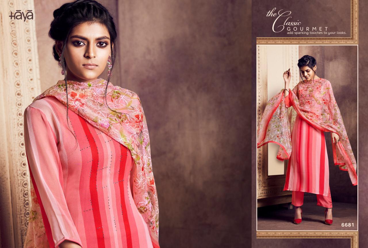Glorist By Haya 6681 To 6691 Series Designer Pakistani Suits Beautiful Stylish Fancy Colorful Festive Collection Party Wear & Occasional Wear Pure Georgette Embroidered Dresses At Wholesale Price