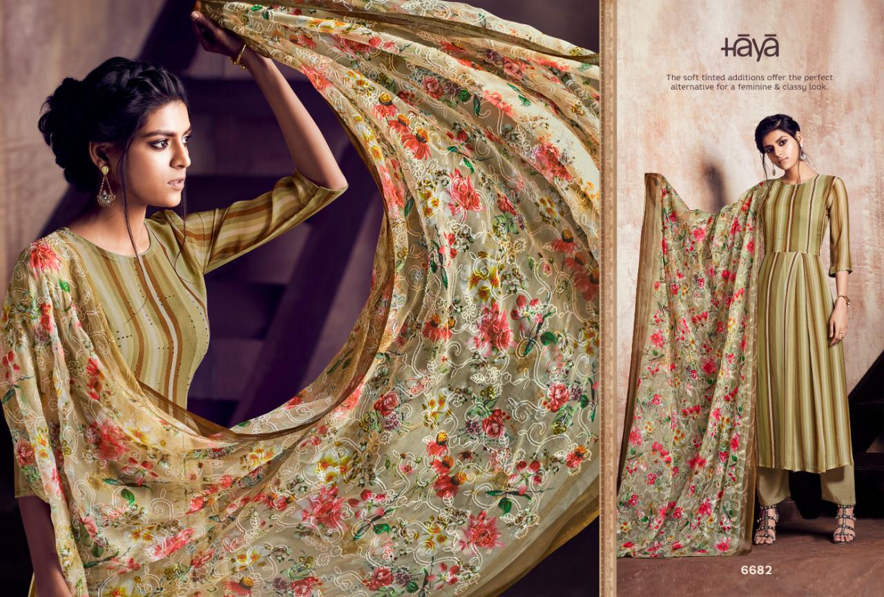 Glorist By Haya 6681 To 6691 Series Designer Pakistani Suits Beautiful Stylish Fancy Colorful Festive Collection Party Wear & Occasional Wear Pure Georgette Embroidered Dresses At Wholesale Price