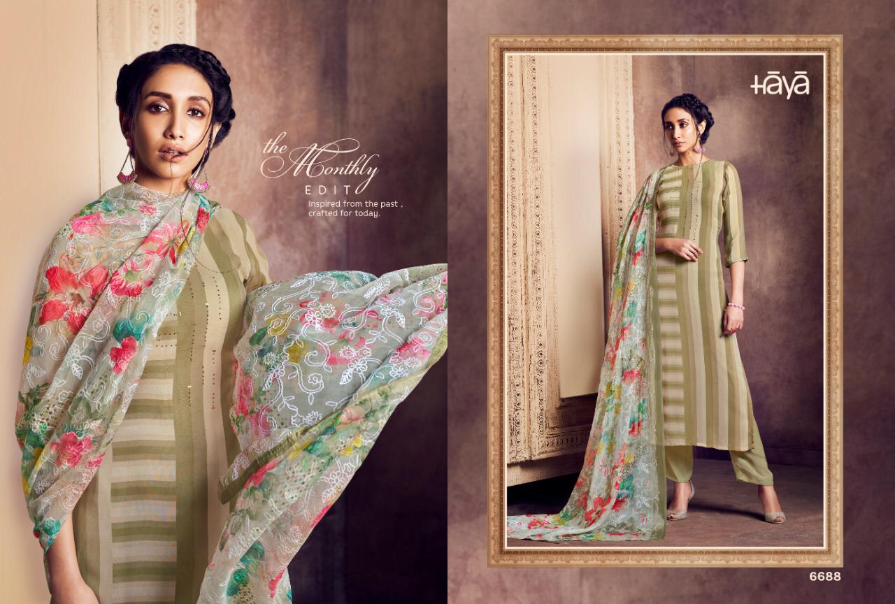 Glorist By Haya 6681 To 6691 Series Designer Pakistani Suits Beautiful Stylish Fancy Colorful Festive Collection Party Wear & Occasional Wear Pure Georgette Embroidered Dresses At Wholesale Price