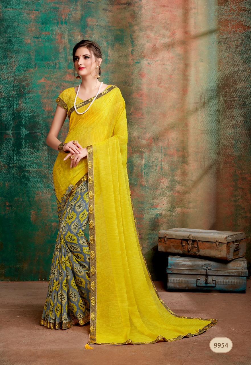 Golden Jhumke Vol-18 By Kodas 9948 To 9959 Series Indian Traditional Wear Collection Beautiful Stylish Fancy Colorful Party Wear & Occasional Wear Heavy Dani Printed Sarees At Wholesale Price