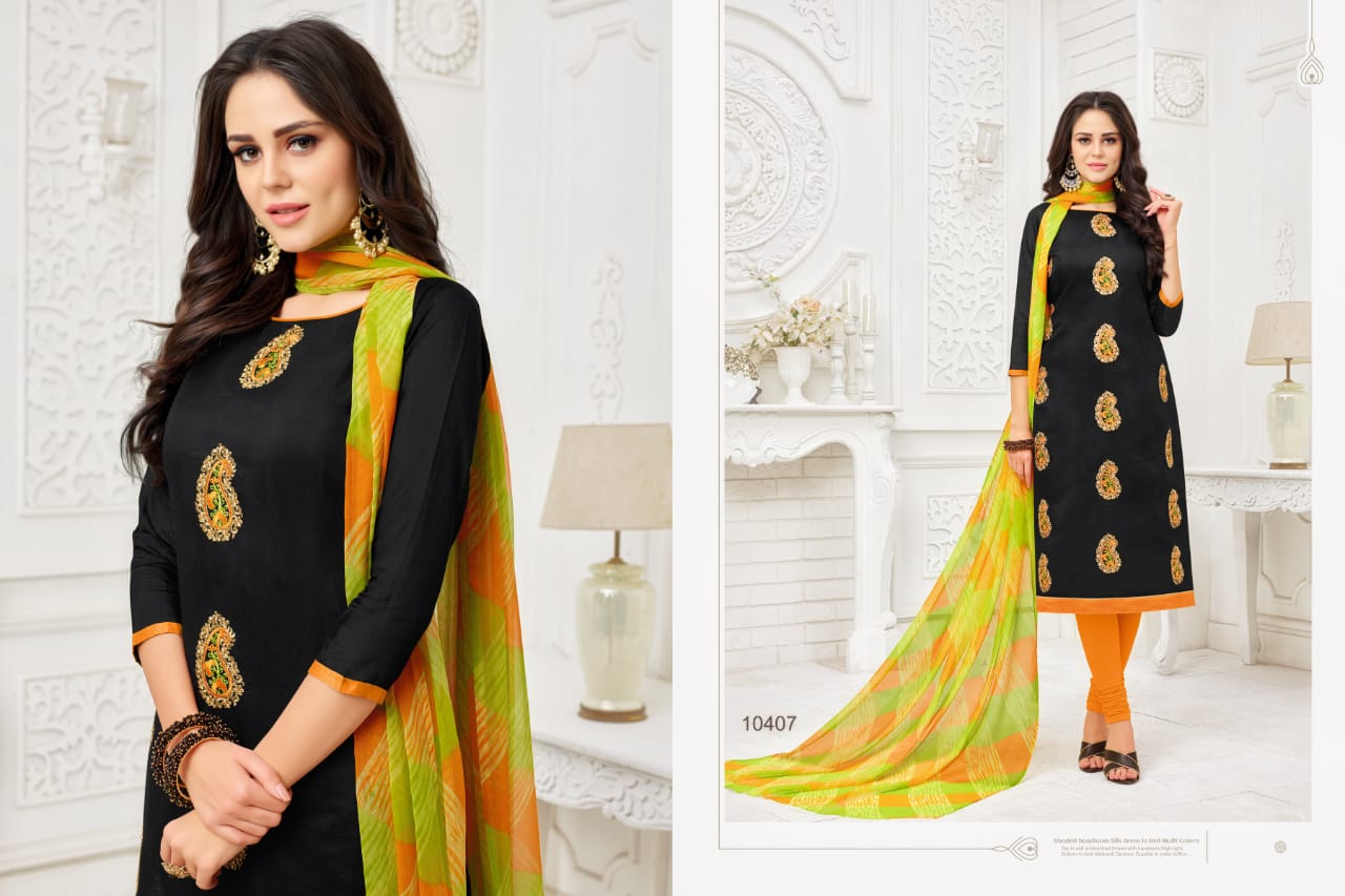 Google It Vol-5 By Rr Fashion 10401 To 10412 Series Designer Suits Colorful Stylish Fancy Beautiful Collection Casual Wear & Ethnic Wear Modal Silk With Embroidery Dresses At Wholesale Price