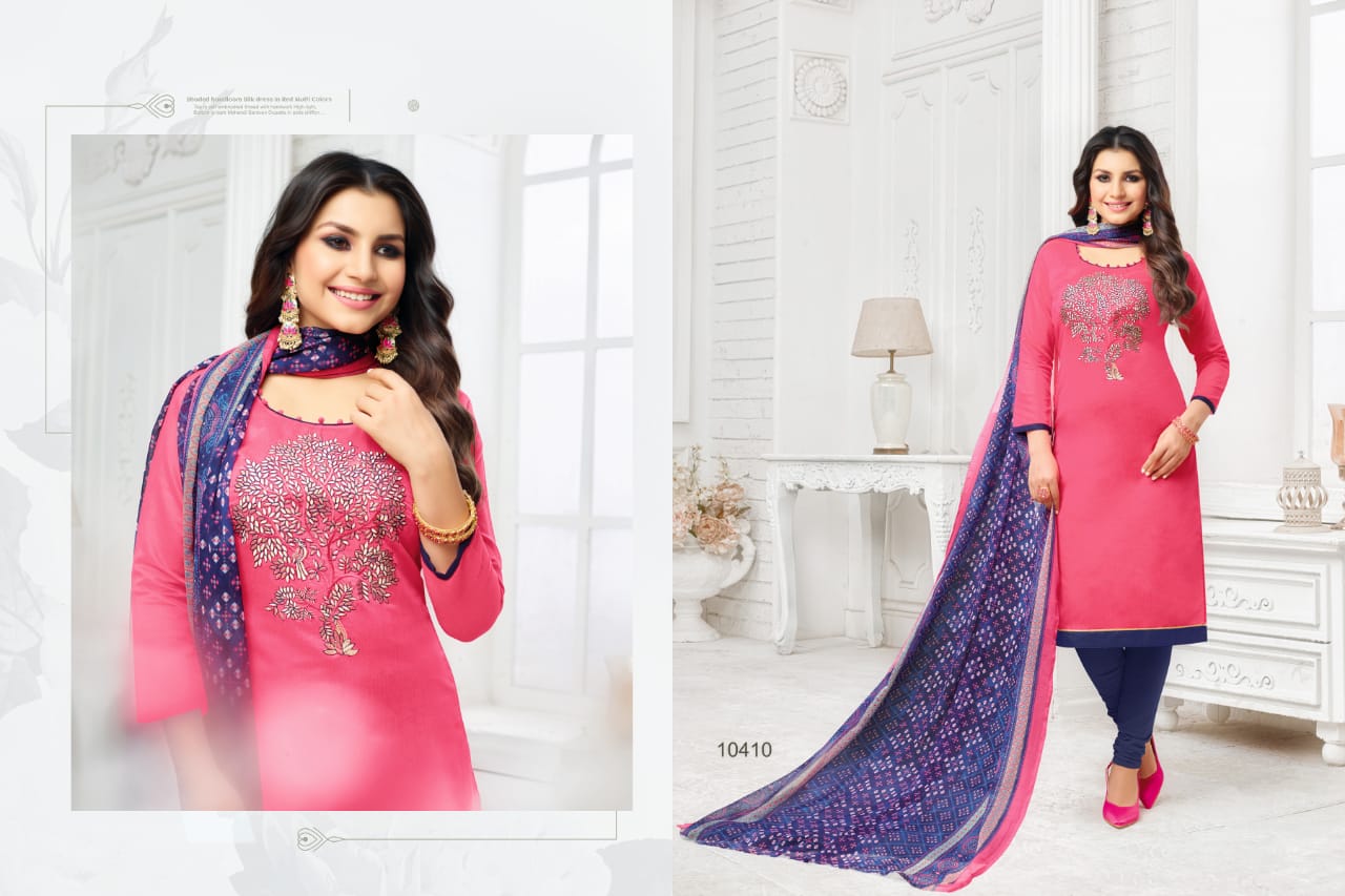 Google It Vol-5 By Rr Fashion 10401 To 10412 Series Designer Suits Colorful Stylish Fancy Beautiful Collection Casual Wear & Ethnic Wear Modal Silk With Embroidery Dresses At Wholesale Price