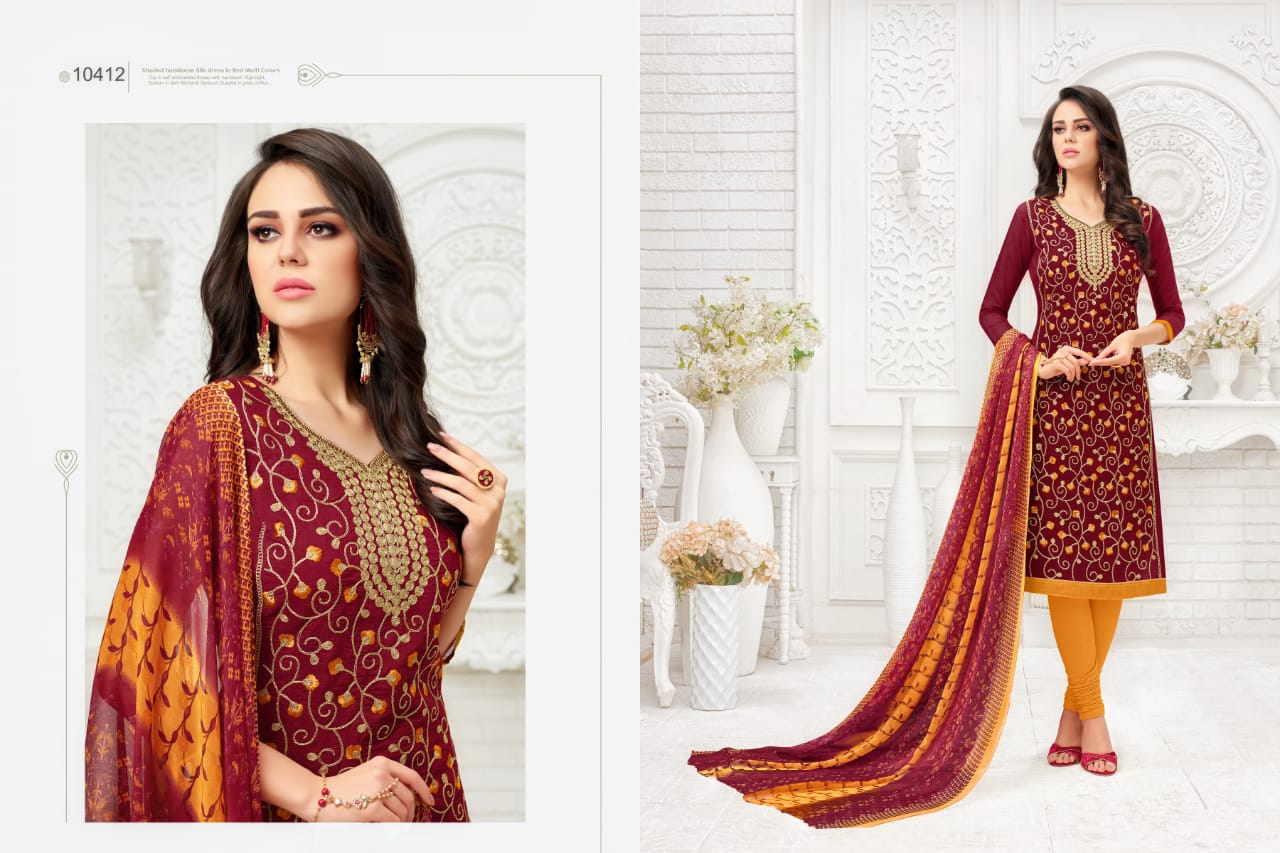 Google It Vol-5 By Rr Fashion 10401 To 10412 Series Designer Suits Colorful Stylish Fancy Beautiful Collection Casual Wear & Ethnic Wear Modal Silk With Embroidery Dresses At Wholesale Price