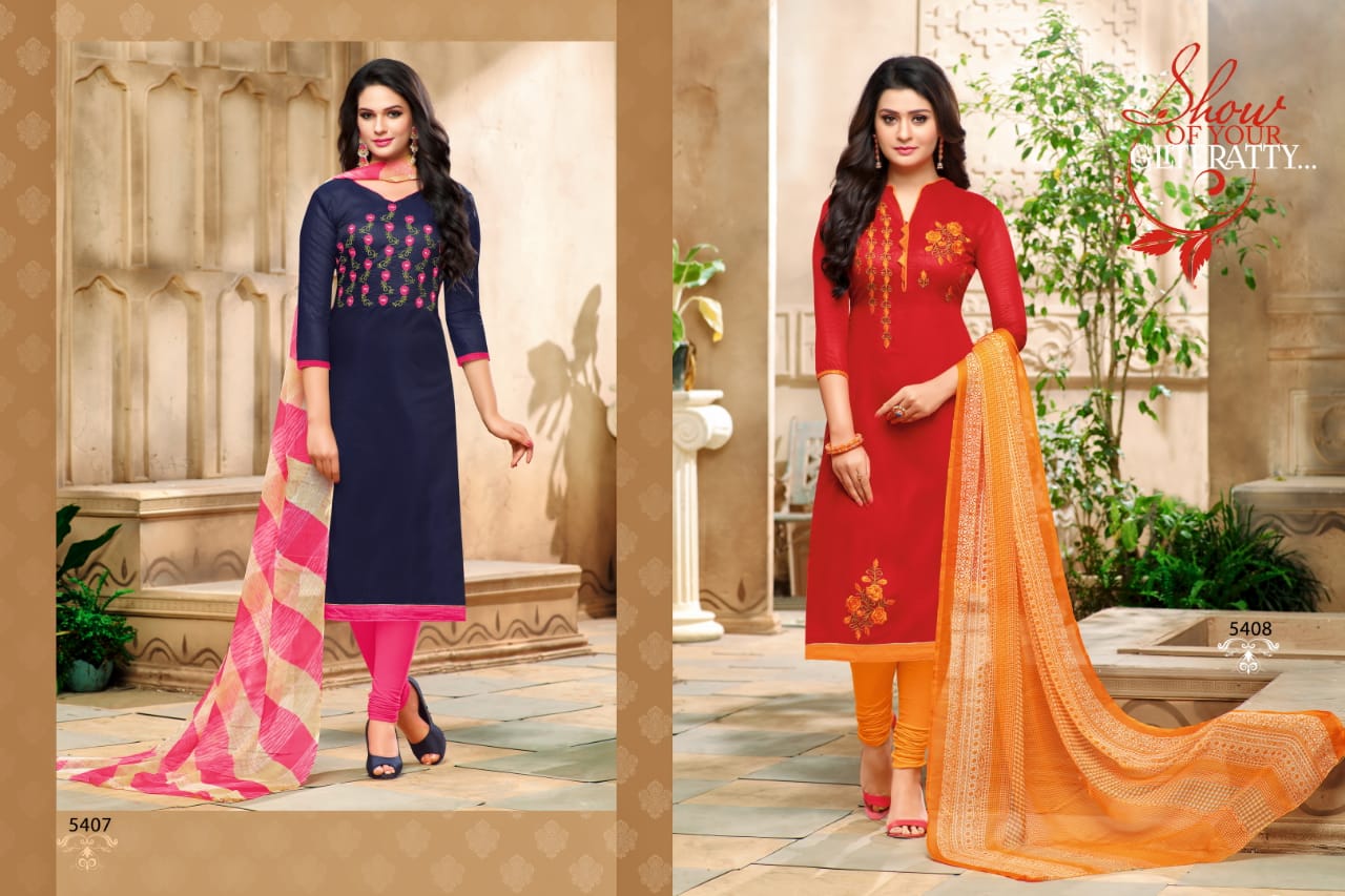 Google It By Rr Fashion 5401 To 5412 Series Beautiful Suits Stylish Fancy Colorful Casual Wear & Ethnic Wear Collection Modal Silk Embroidered Dresses At Wholesale Price