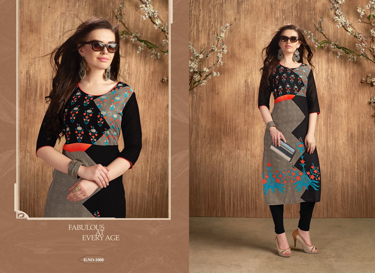 Grace Vol-7 By Amaaya Garments 1001 To 1008 Series Beautiful Stylish Fancy Colorful Casual Wear & Ethnic Wear Rayon Printed Kurtis At Wholesale Price