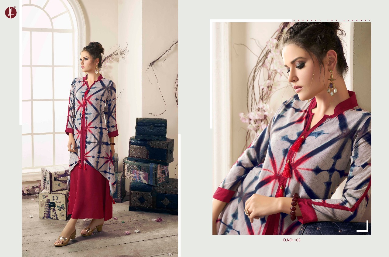 Grace By Leo Fashion 101 To 109 Series Designer Stylish Fancy Colorful Beautiful Party Wear & Ethnic Wear Rayon Cotton Printed Kurtis At Wholesale Price