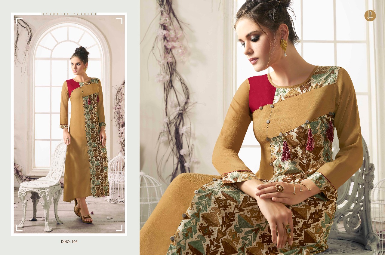 Grace By Leo Fashion 101 To 109 Series Designer Stylish Fancy Colorful Beautiful Party Wear & Ethnic Wear Rayon Cotton Printed Kurtis At Wholesale Price