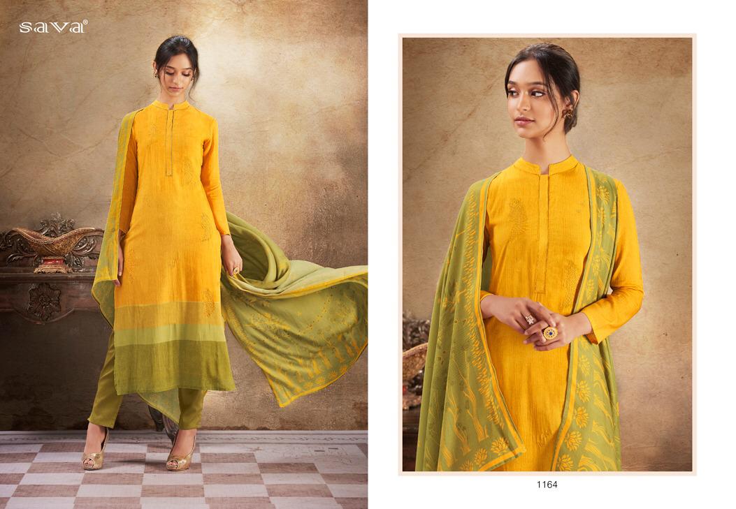 Grace By Sava 1161 To 1166 Series Suits Beautiful Stylish Fancy Colorful Party Wear & Occasional Wear Modaln Printed With Embroidery Work Dresses At Wholesale Price