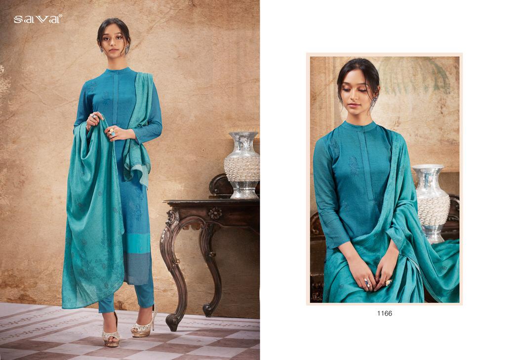 Grace By Sava 1161 To 1166 Series Suits Beautiful Stylish Fancy Colorful Party Wear & Occasional Wear Modaln Printed With Embroidery Work Dresses At Wholesale Price