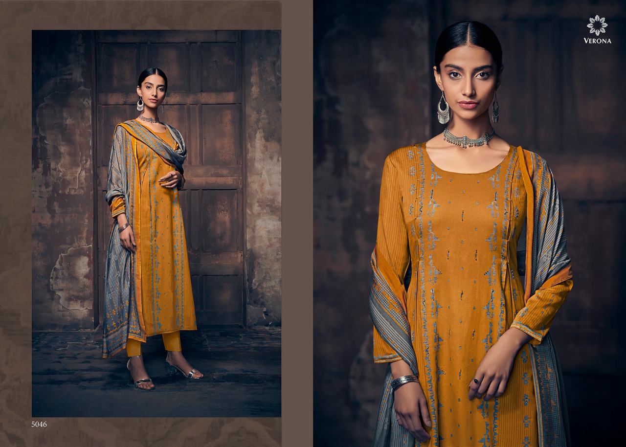 Graces By Verona 5045 To 5052 Series Designer Suits Beautiful Stylish Fancy Colorful Party Wear & Ethnic Wear Pure Satin Silk Digital Print Dresses At Wholesale Price