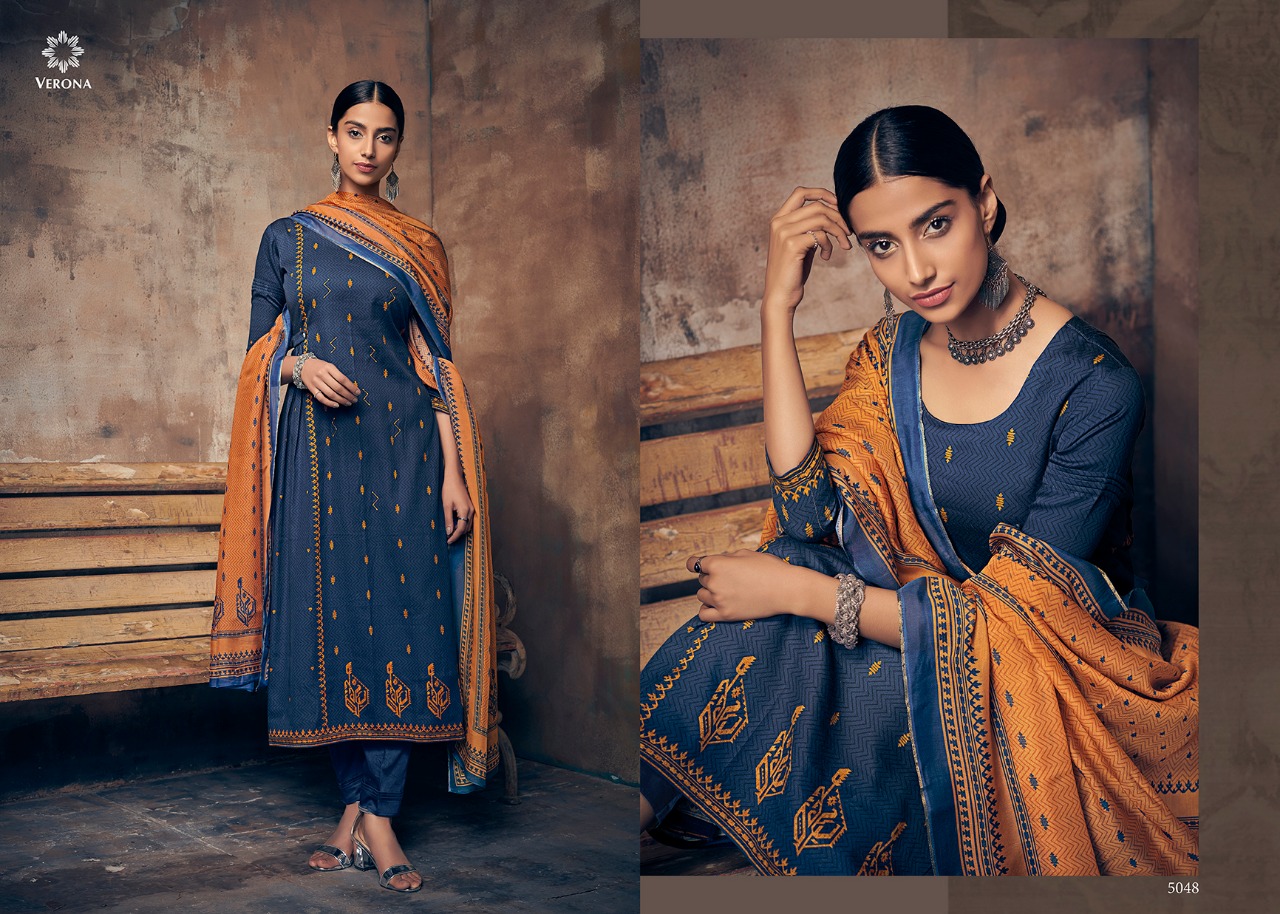 Graces By Verona 5045 To 5052 Series Designer Suits Beautiful Stylish Fancy Colorful Party Wear & Ethnic Wear Pure Satin Silk Digital Print Dresses At Wholesale Price