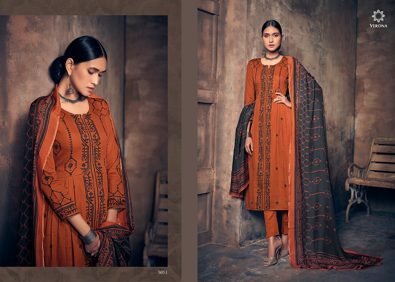 Graces By Verona 5045 To 5052 Series Designer Suits Beautiful Stylish Fancy Colorful Party Wear & Ethnic Wear Pure Satin Silk Digital Print Dresses At Wholesale Price
