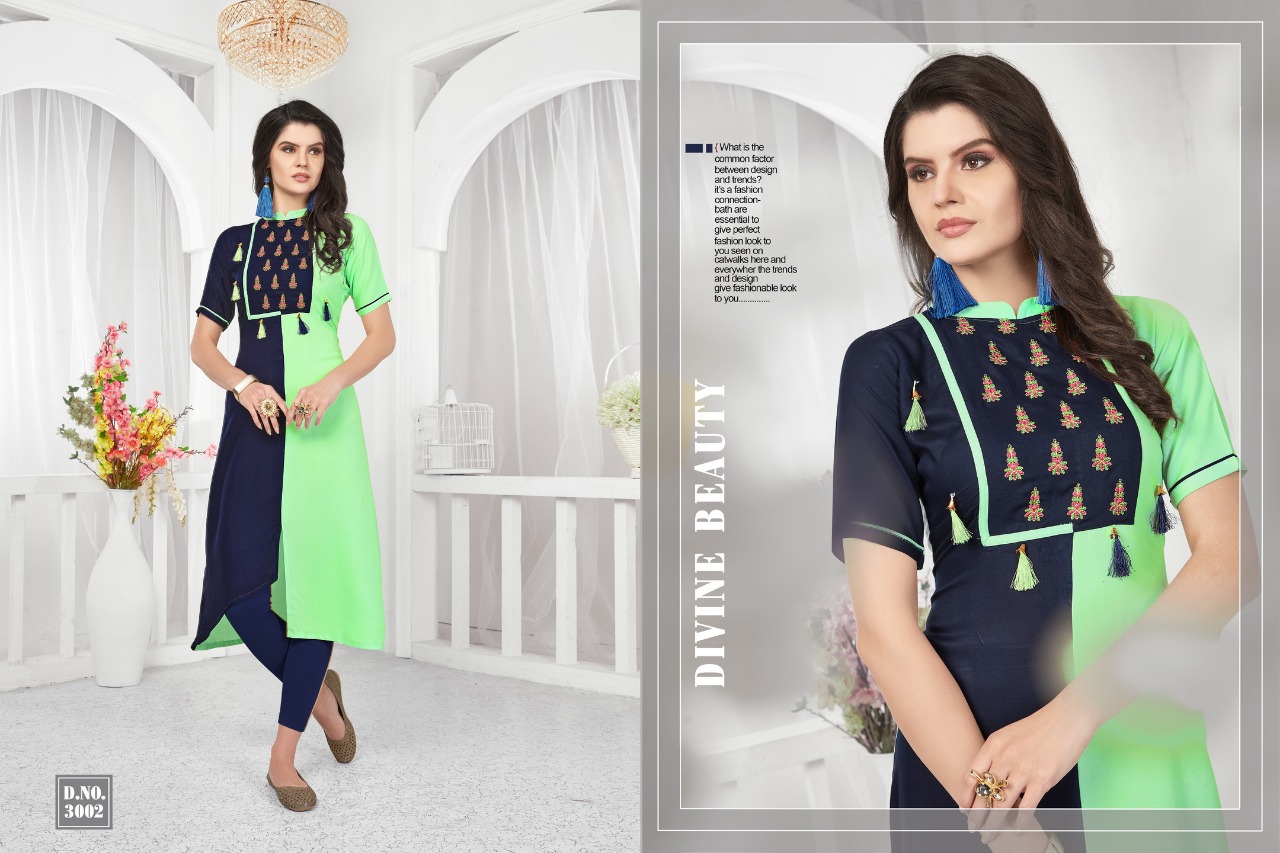 Gravity By Veera Tex 3001 To 3006 Series Stylish Beautiful Fancy Colorful Casual Wear & Ethnic Wear Collection Rayon Printed Kurtis At Wholesale Price
