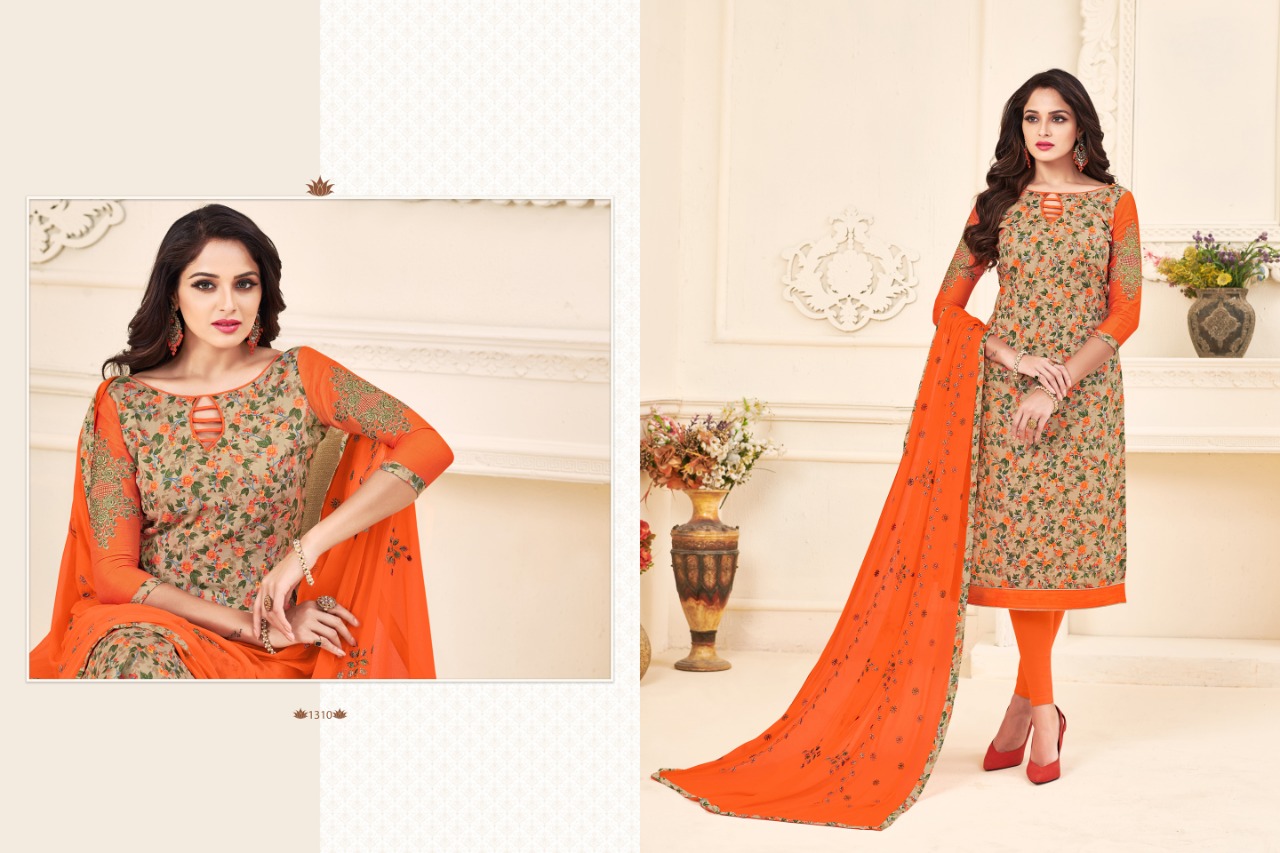 Green Cill Vol-3 By Ravi Creation 1301 To 1310 Series Beautiful Suits Stylish Fancy Colorful Casual Wear & Ethnic Wear Satin Printed Dresses At Wholesale Price