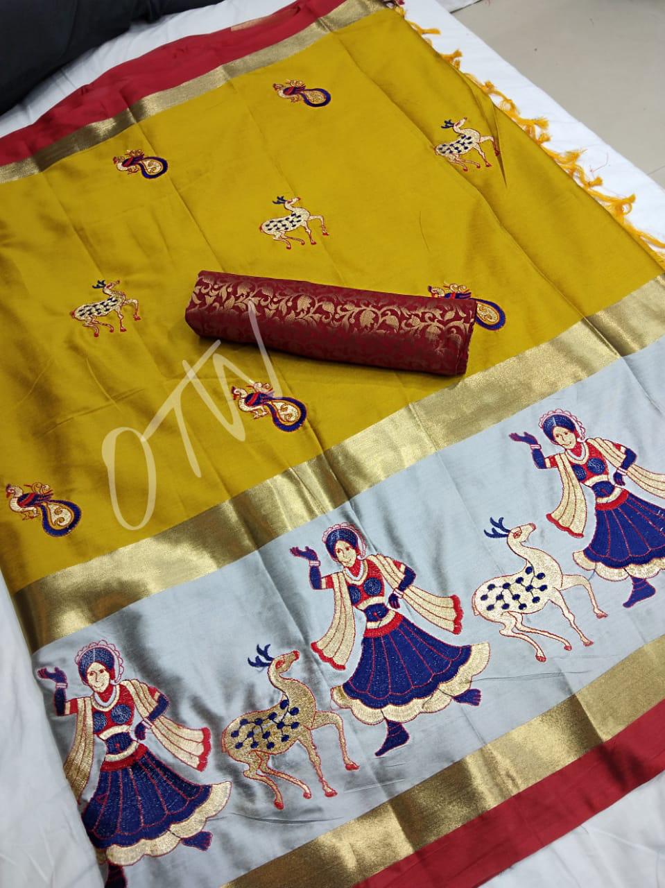 Gudia By Fashid Wholesale 01 To 04 Series O Indian Traditional Wear Collection Beautiful Stylish Fancy Colorful Party Wear & Occasional Wear Cotton Silk Work Sarees At Wholesale Price
