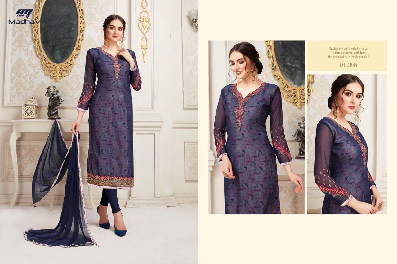 Sale Gujarish Vol-2 By Madhav International 1001 To 1008 Series Beautiful Suits Stylish Fancy Colorful Party Wear & Occasional Wear Collection Faux Georgette Dresses At Wholesale Price