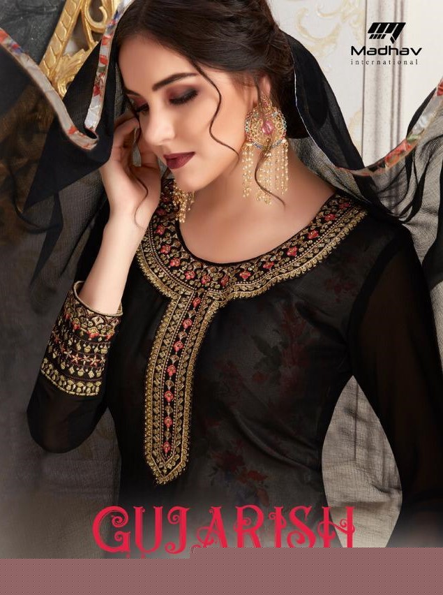 Sale Gujarish Vol-2 By Madhav International 1001 To 1008 Series Beautiful Suits Stylish Fancy Colorful Party Wear & Occasional Wear Collection Faux Georgette Dresses At Wholesale Price