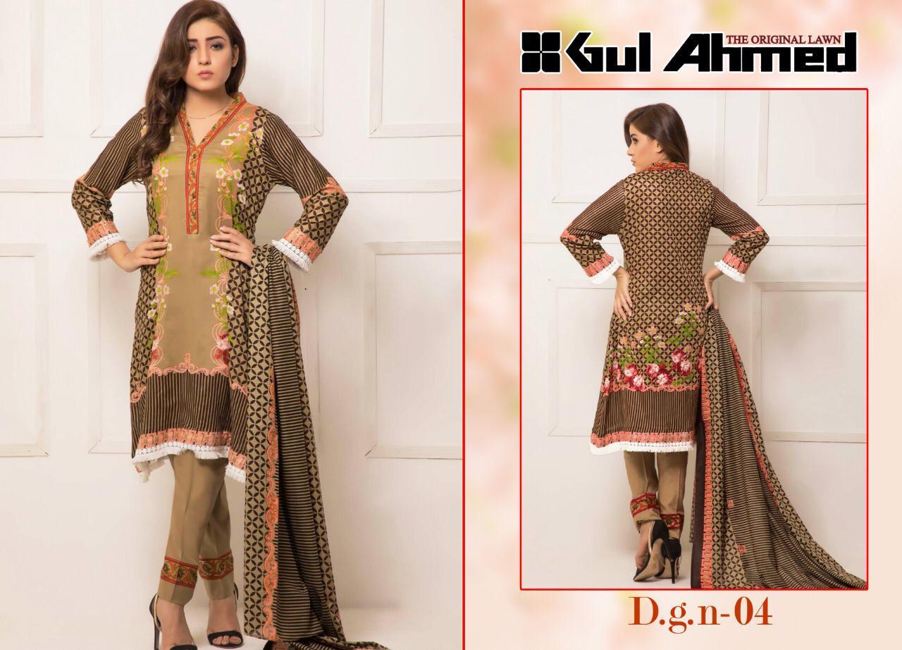 Gul Ahmed Vol-1 By Fashid Wholesale 01 To 10 Series Beautiful Pakistani Suits Stylish Fancy Colorful Party Wear & Ethnic Wear Pure Lawn Printed Dresses At Wholesale Price