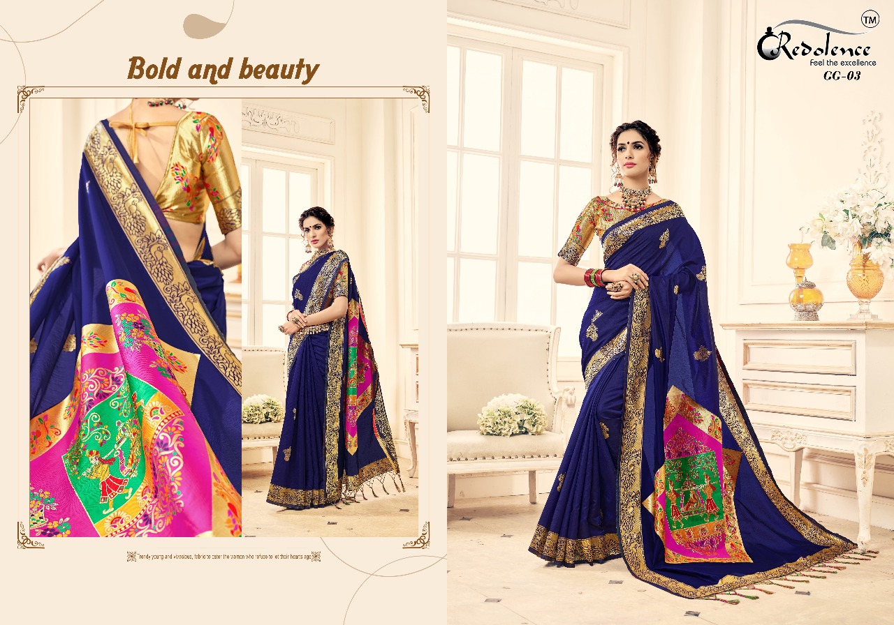 Gulabguni Silk By Redolence 01 To 05 Series Designer Wedding Wear Traditional Collection Beautiful Fancy Colorful Party Wear & Occasional Wear Pure Cotton Silk Sarees At Wholesale Price