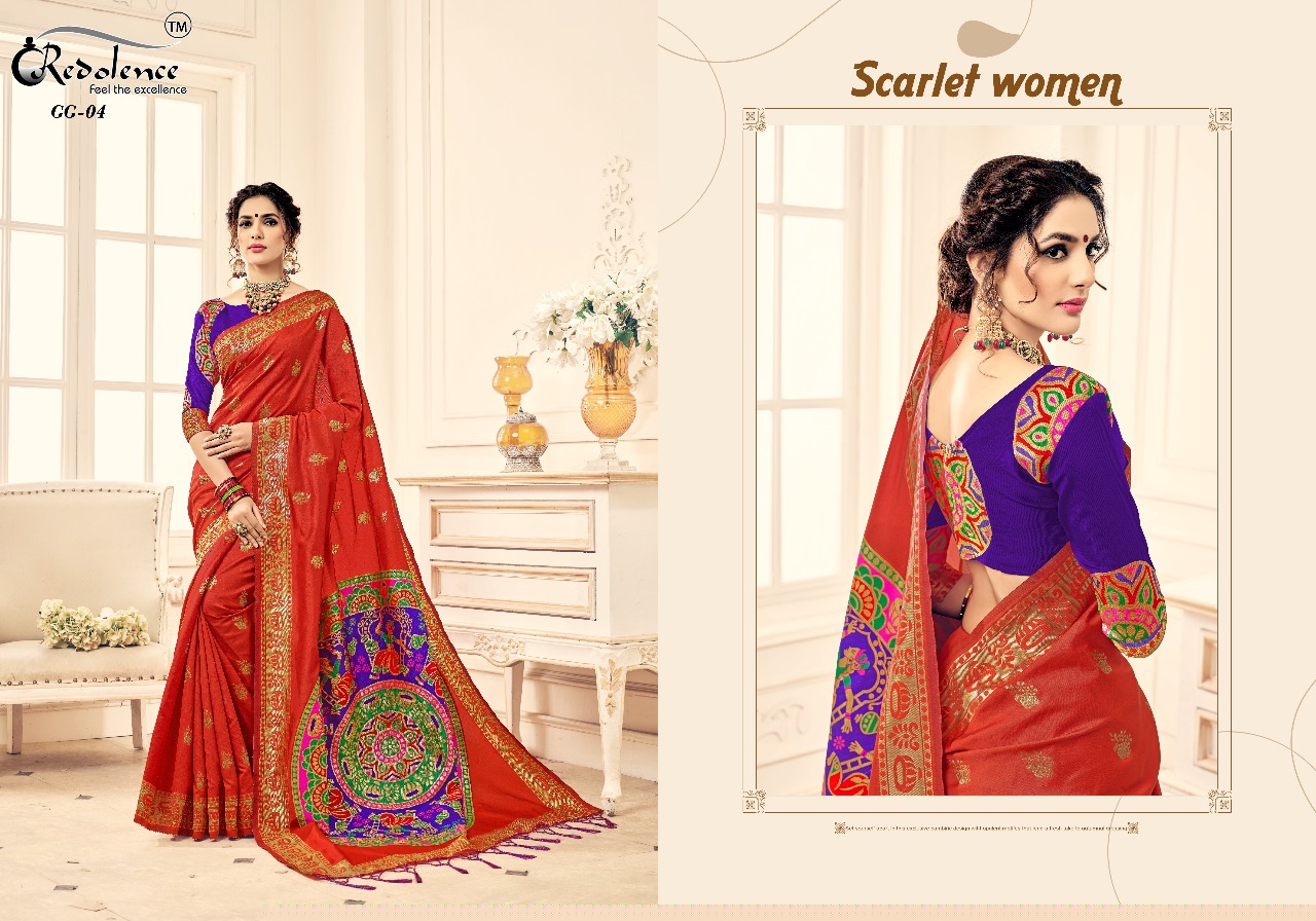 Gulabguni Silk By Redolence 01 To 05 Series Designer Wedding Wear Traditional Collection Beautiful Fancy Colorful Party Wear & Occasional Wear Pure Cotton Silk Sarees At Wholesale Price