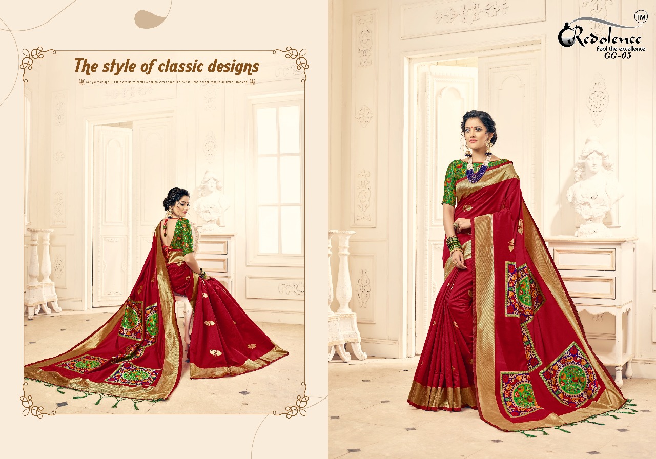 Gulabguni Silk By Redolence 01 To 05 Series Designer Wedding Wear Traditional Collection Beautiful Fancy Colorful Party Wear & Occasional Wear Pure Cotton Silk Sarees At Wholesale Price