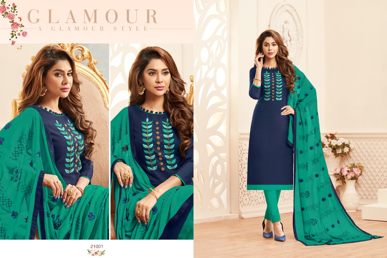 Gulabo By Raghav Royal 21001 To 21012 Series Suits Beautiful Stylish Fancy Colorful Designer Party Wear & Ethnic Wear Fancy Cotton Slub Dresses At Wholesale Price