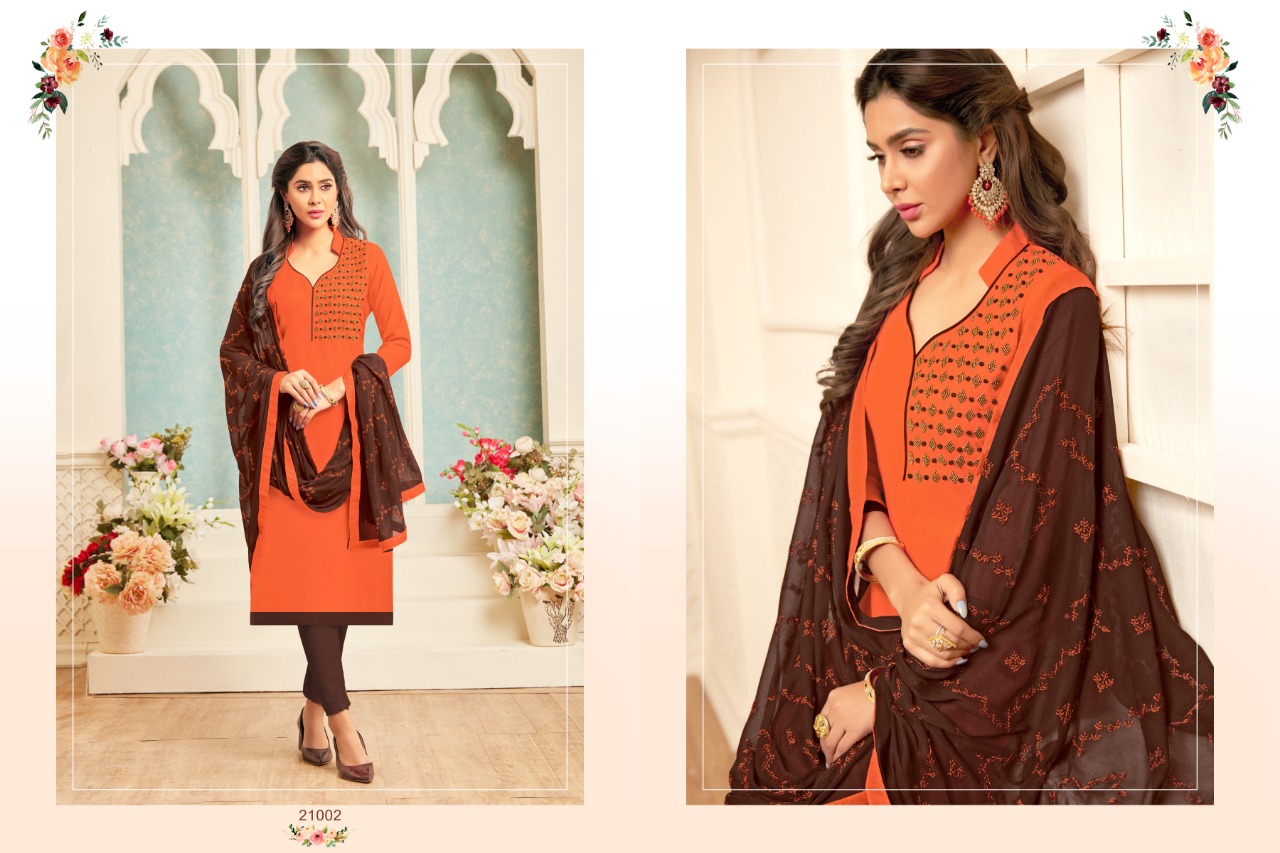 Gulabo By Raghav Royal 21001 To 21012 Series Suits Beautiful Stylish Fancy Colorful Designer Party Wear & Ethnic Wear Fancy Cotton Slub Dresses At Wholesale Price