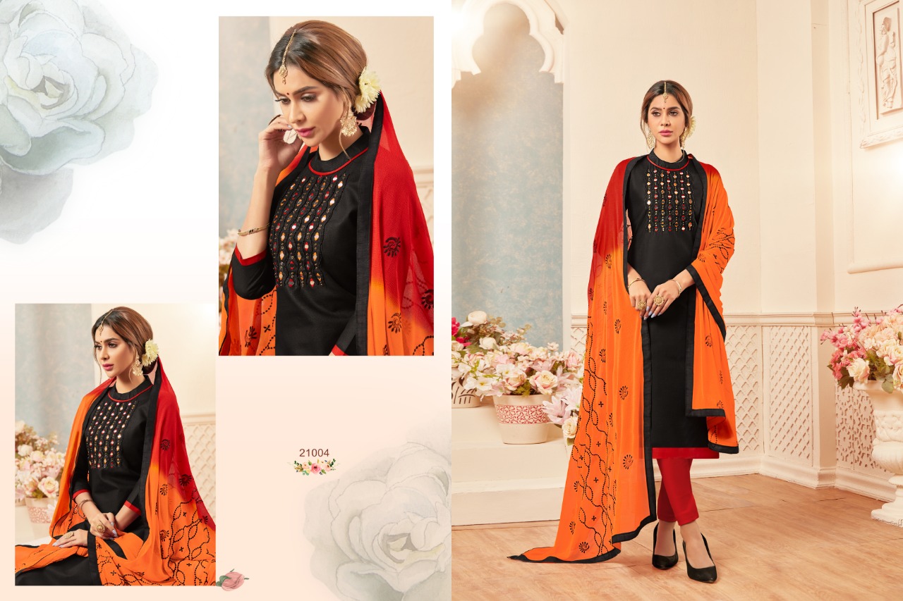 Gulabo By Raghav Royal 21001 To 21012 Series Suits Beautiful Stylish Fancy Colorful Designer Party Wear & Ethnic Wear Fancy Cotton Slub Dresses At Wholesale Price