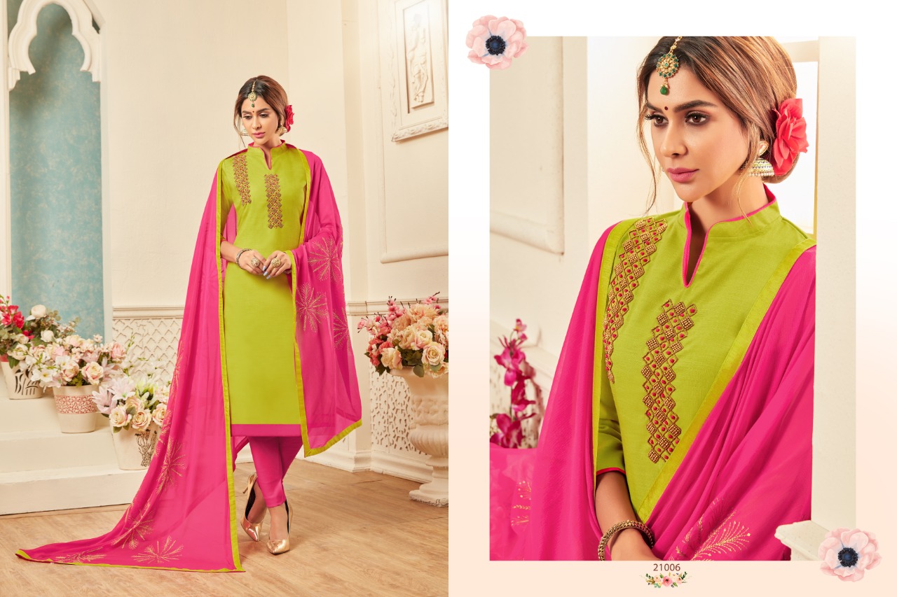 Gulabo By Raghav Royal 21001 To 21012 Series Suits Beautiful Stylish Fancy Colorful Designer Party Wear & Ethnic Wear Fancy Cotton Slub Dresses At Wholesale Price