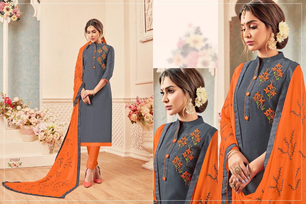 Gulabo By Raghav Royal 21001 To 21012 Series Suits Beautiful Stylish Fancy Colorful Designer Party Wear & Ethnic Wear Fancy Cotton Slub Dresses At Wholesale Price