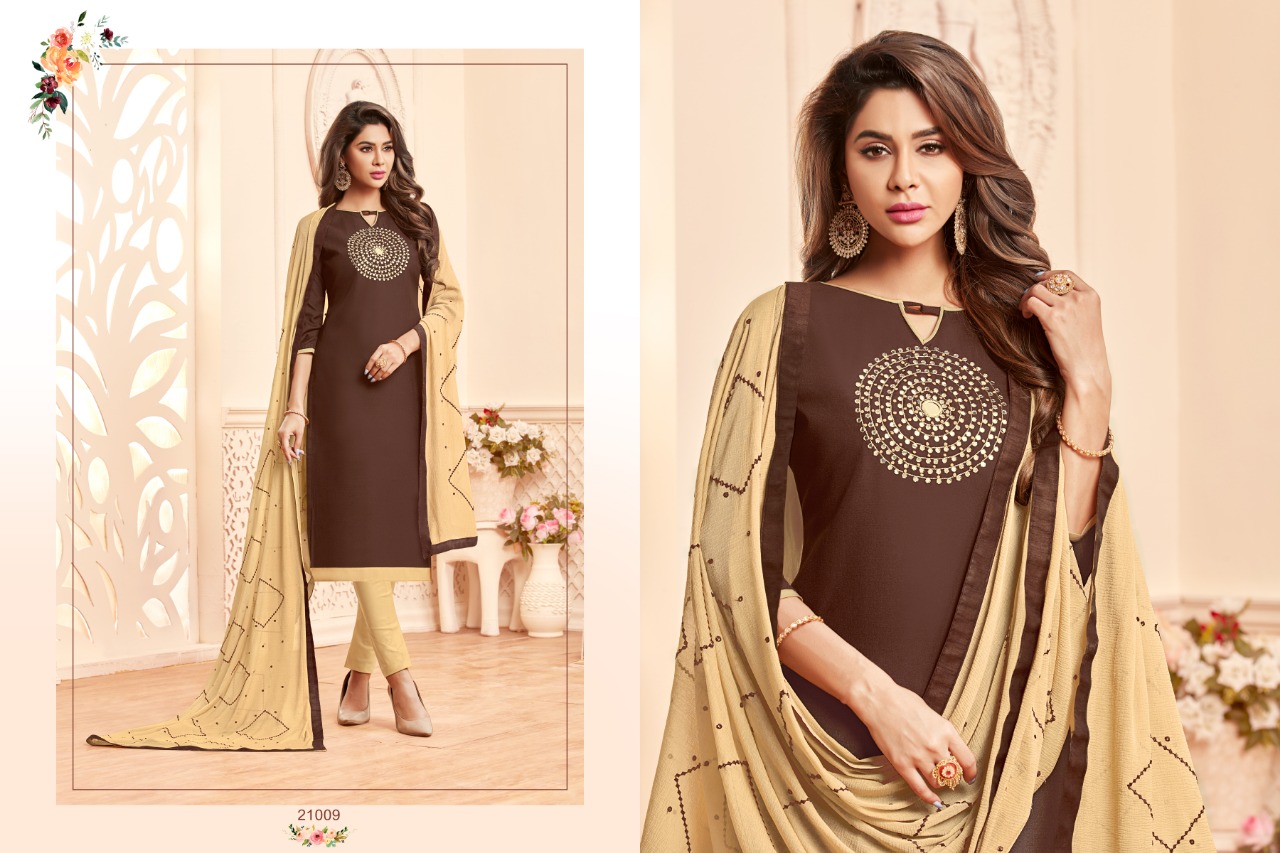 Gulabo By Raghav Royal 21001 To 21012 Series Suits Beautiful Stylish Fancy Colorful Designer Party Wear & Ethnic Wear Fancy Cotton Slub Dresses At Wholesale Price