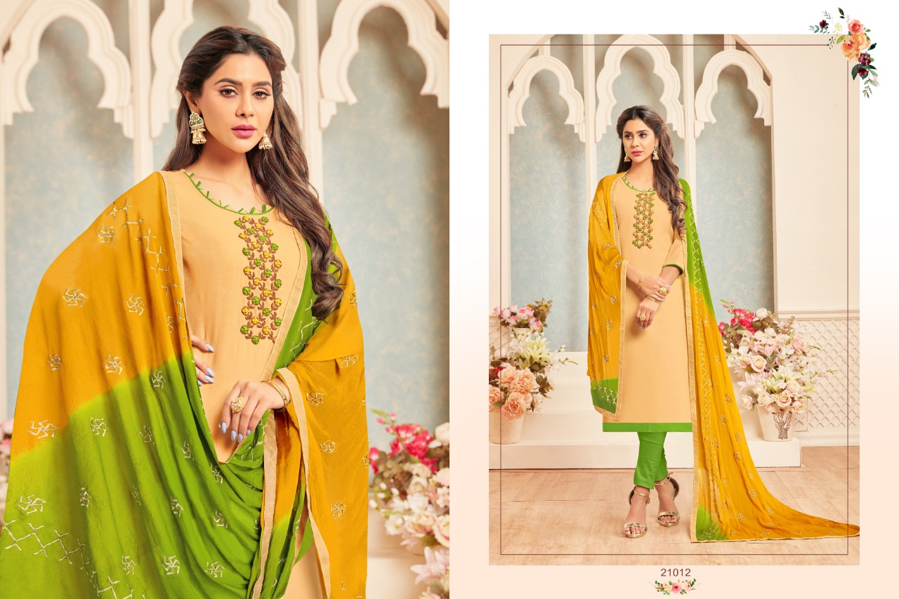 Gulabo By Raghav Royal 21001 To 21012 Series Suits Beautiful Stylish Fancy Colorful Designer Party Wear & Ethnic Wear Fancy Cotton Slub Dresses At Wholesale Price