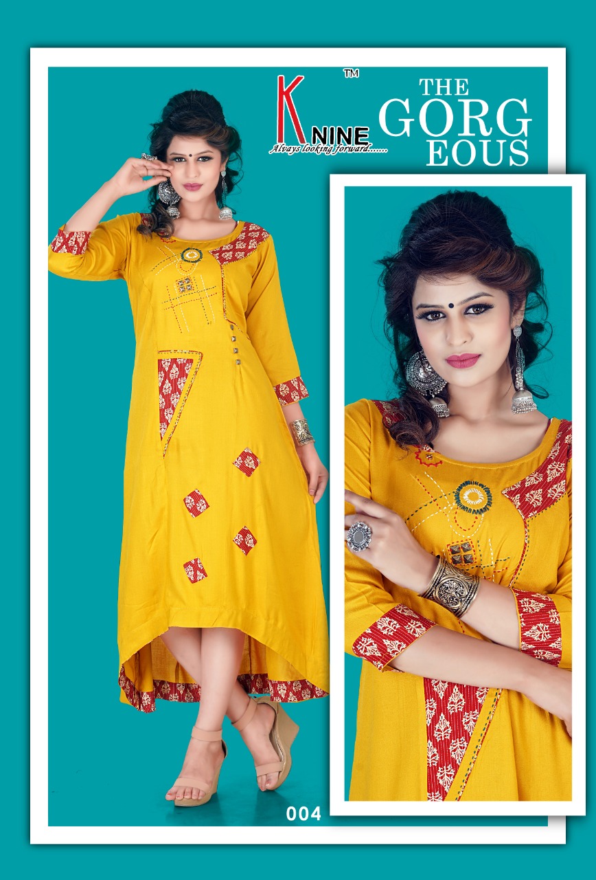 Gulal Vol-8 By Knine 1001 To 1012 Series Beautiful Colorful Stylish Fancy Casual Wear & Ethnic Wear & Ready To Wear Cotton Kurtis At Wholesale Price