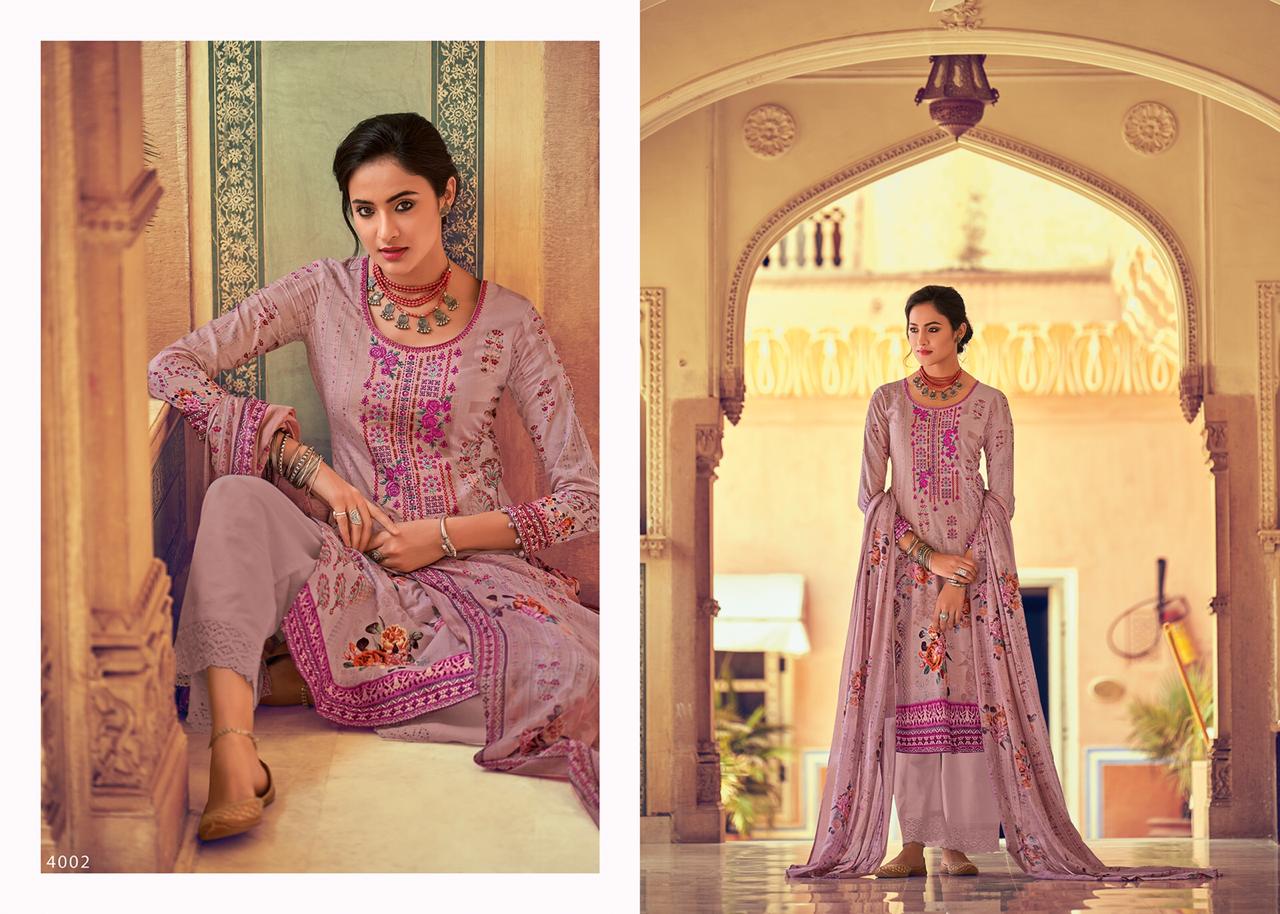 Gulbahar By House Of Lawn 4001 To 4010 Series Beautiful Suits Colorful Stylish Fancy Casual Wear & Ethnic Wear Pure Jam Satin Digital Print With Embroidery Dresses At Wholesale Price